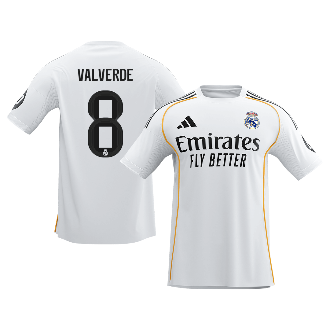 Camiseta de fútbol del Real Madrid de Valve #8, temporada 2025/26