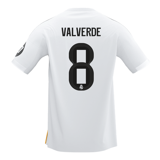 VALVERDE #8 Real Madrid Home Soccer Jersey 2025/26