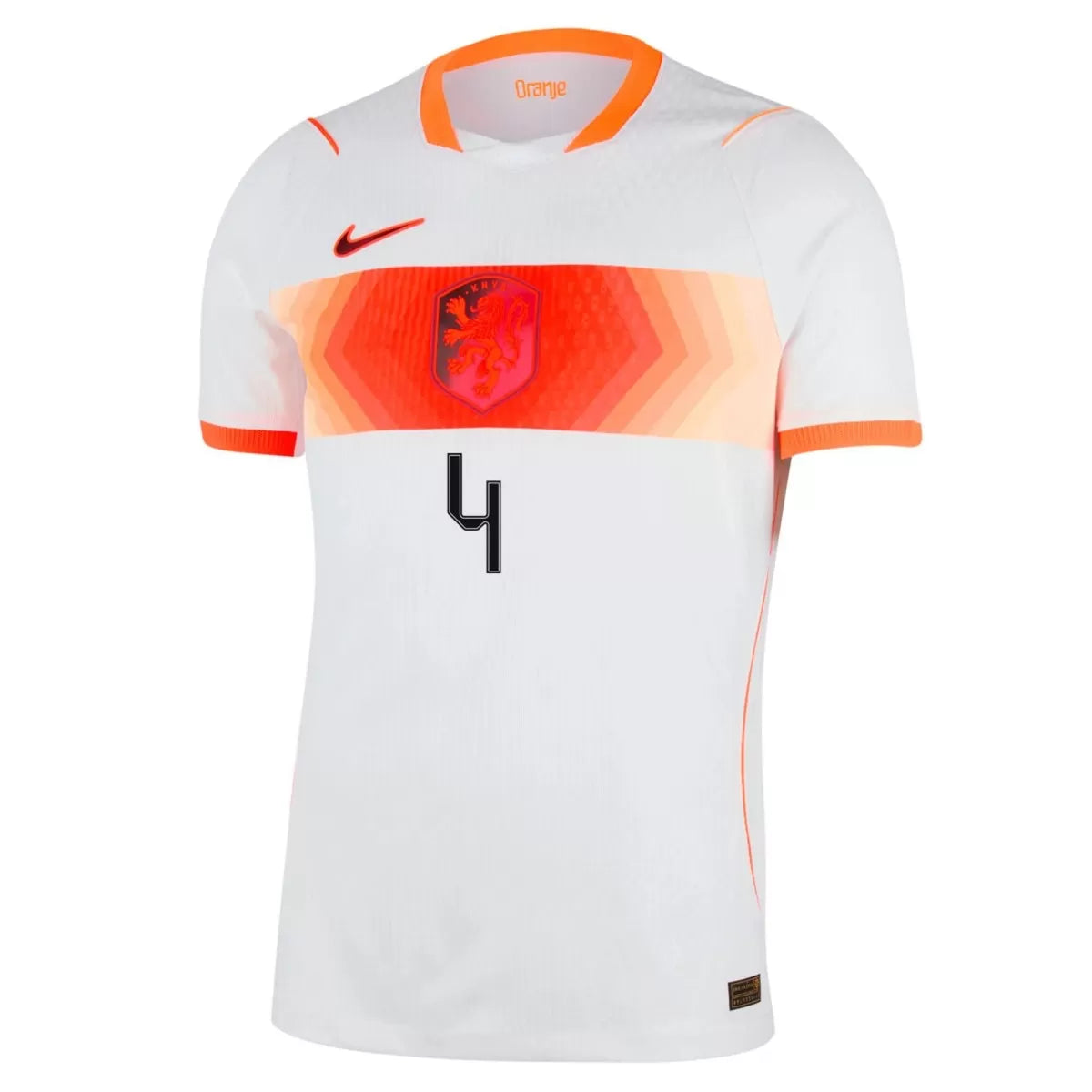 Maillot VIRGIL #4 Pays-Bas Extérieur Version Joueur Coupe du Monde 2026