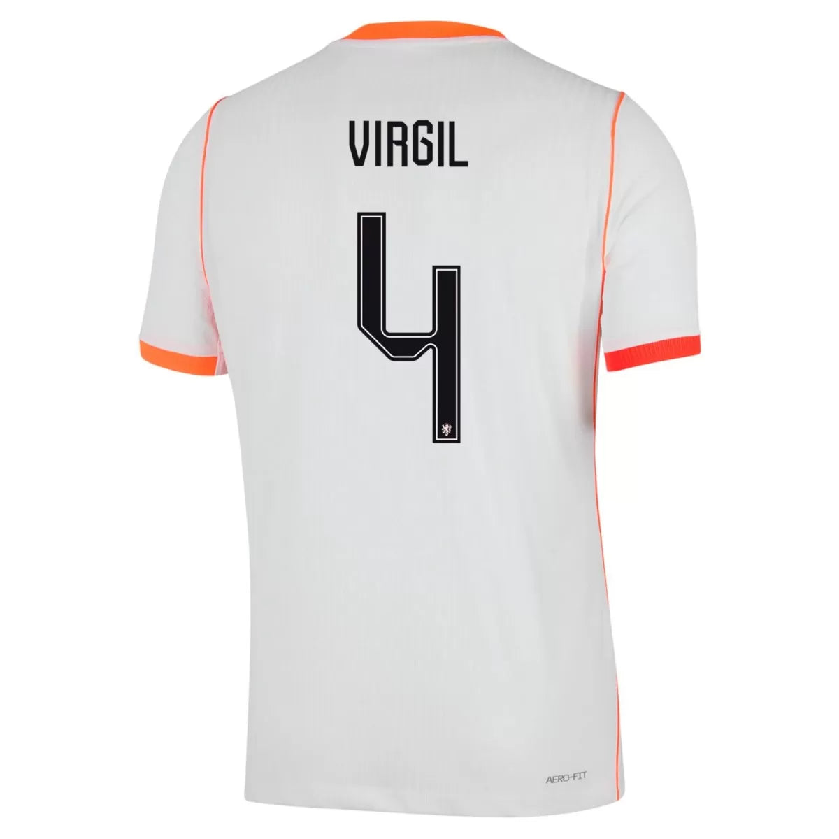 Maillot VIRGIL #4 Pays-Bas Extérieur Version Joueur Coupe du Monde 2026