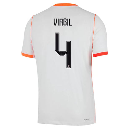 Maillot VIRGIL #4 Pays-Bas Extérieur Version Joueur Coupe du Monde 2026