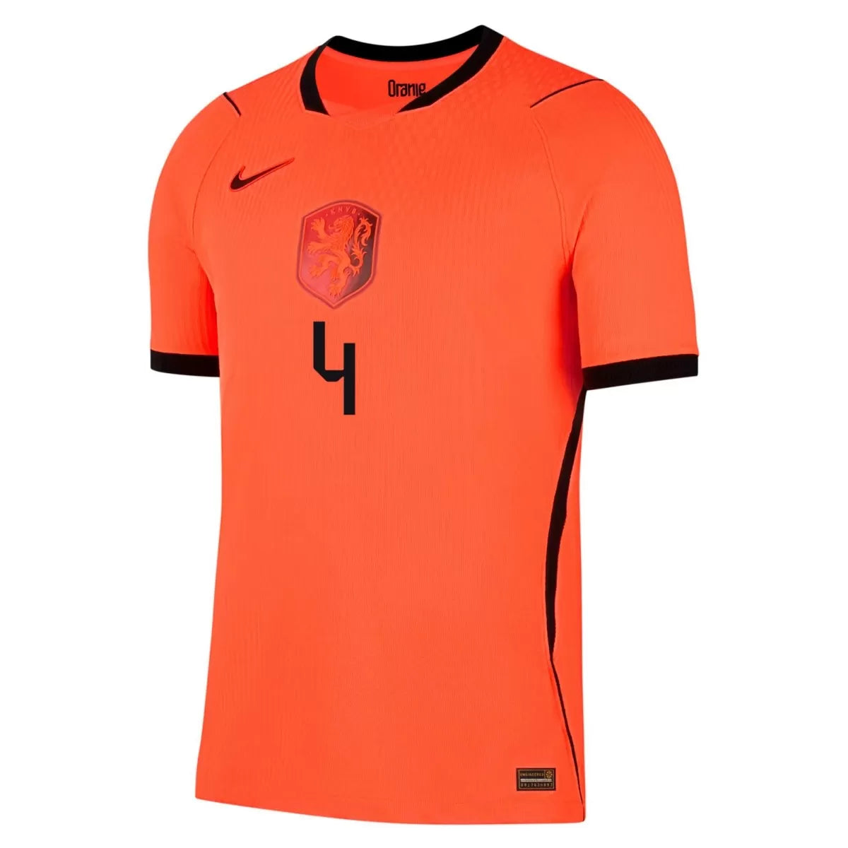 Maillot domicile VIRGIL #4 Pays-Bas version joueur Coupe du Monde 2026