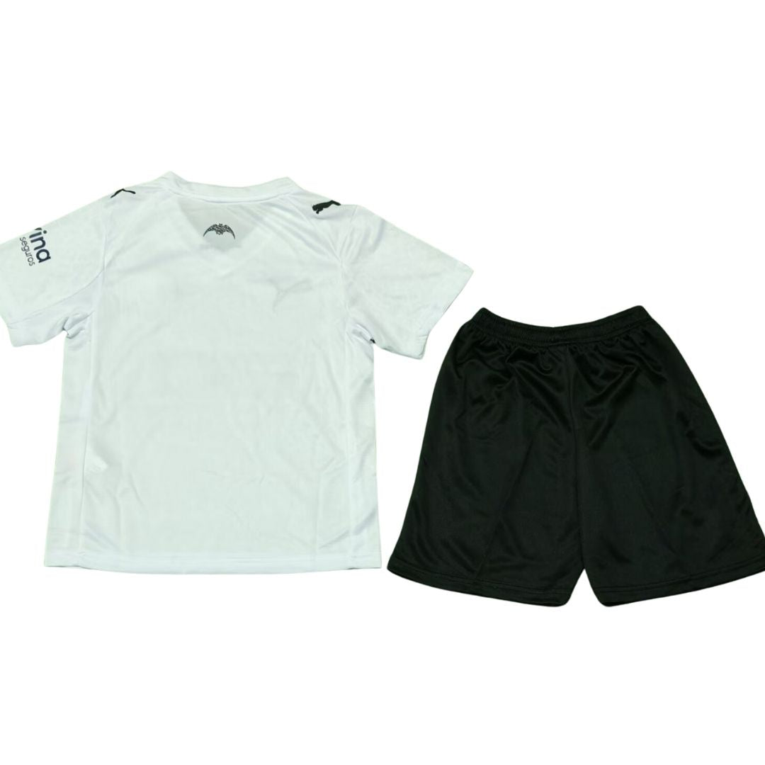 Valencia Kid's Home Soccer Kit 2025/26 - Jersey+Shorts