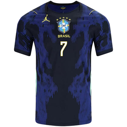 Vini Jr. #7 Brazil Away Soccer Jersey 2026 World Cup