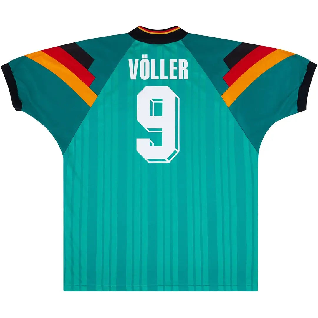 Völler #9 Camiseta Retro Alemania Visitante Eurocopa 1992