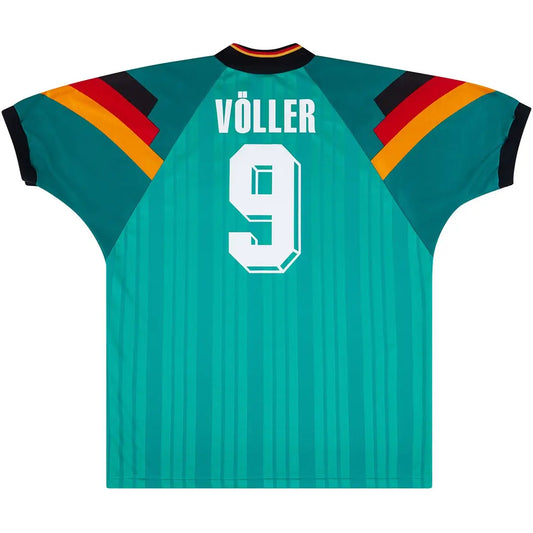 Völler #9 Camiseta Retro Alemania Visitante Eurocopa 1992
