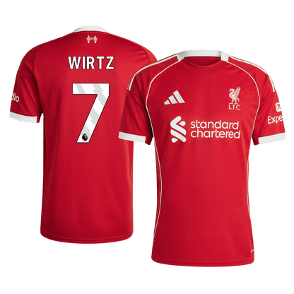 Camiseta de fútbol local del Liverpool WIRTZ #7 2025/26
