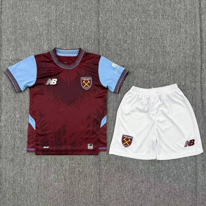 West Ham United Kid's Home Jersey Kit (Jersey+Shorts) 2026/27