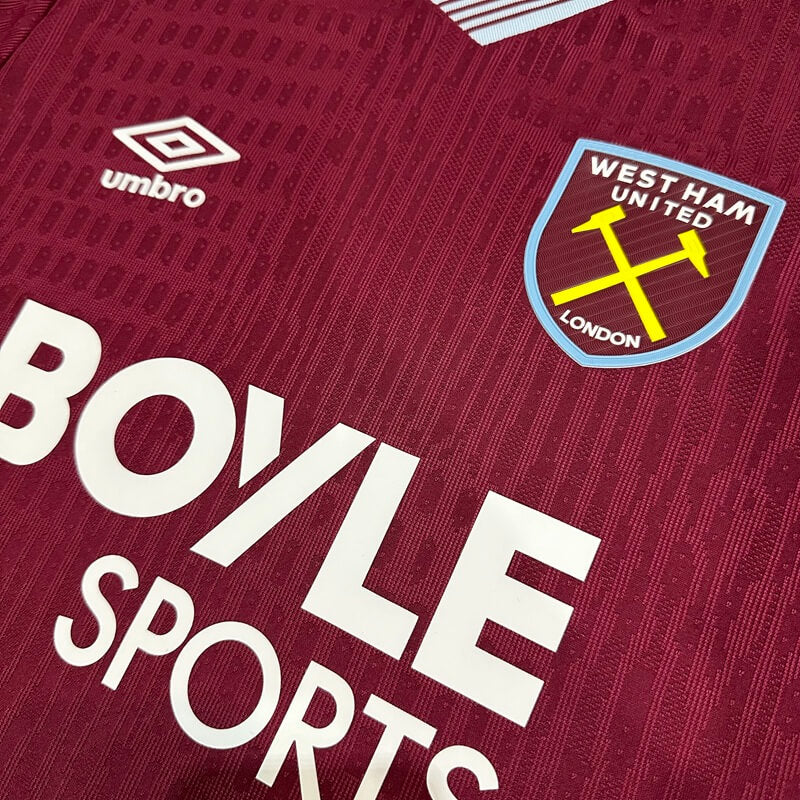 West Ham United Player Version Home Soccer Jersey 2025/26