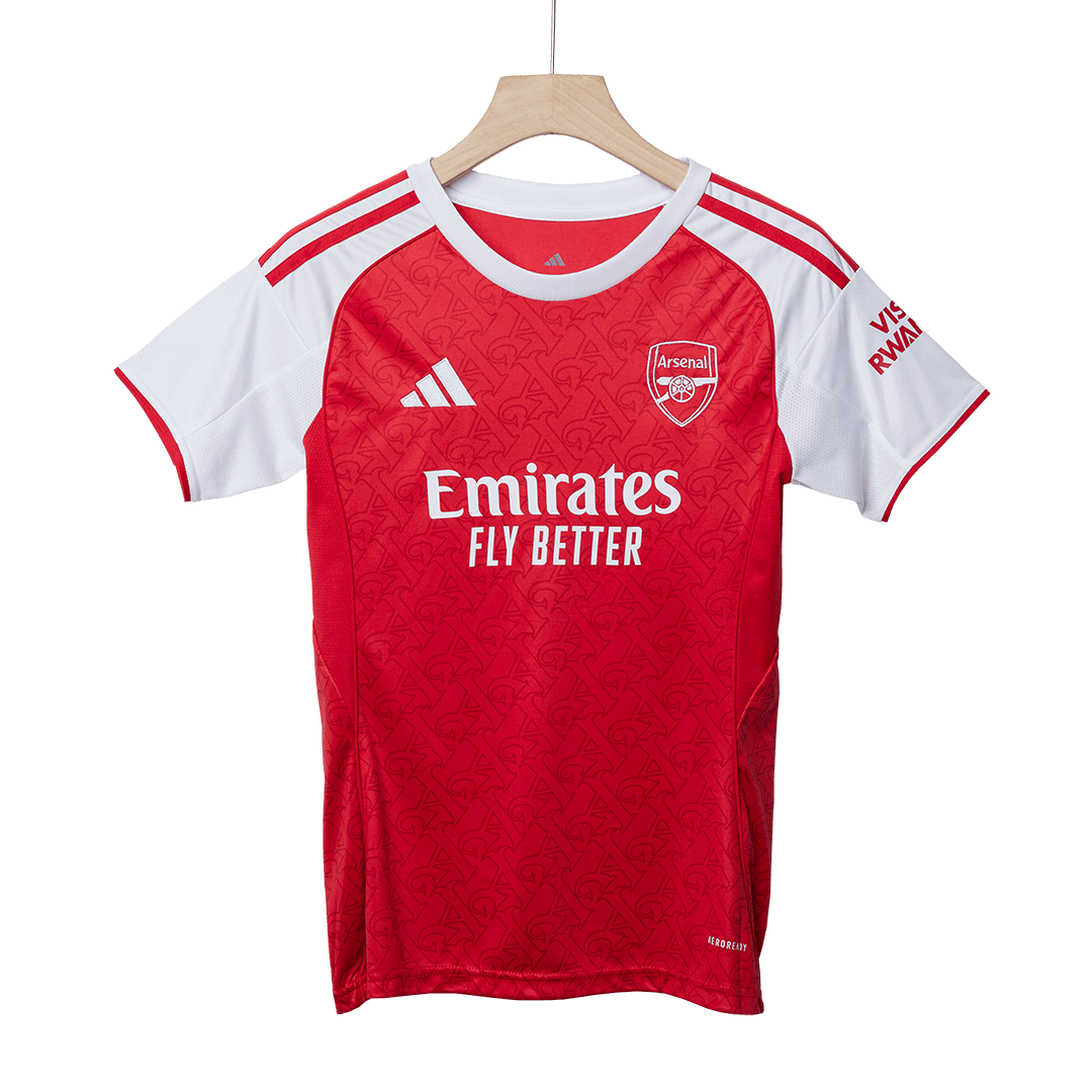 Camiseta de fútbol del Arsenal femenino para la temporada 2025/26, roja