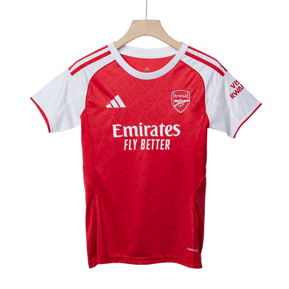 Camiseta de fútbol del Arsenal femenino para la temporada 2025/26, roja