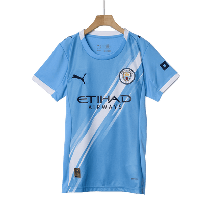 Camiseta de fútbol del Manchester City femenino, local, temporada 2025/26, azul