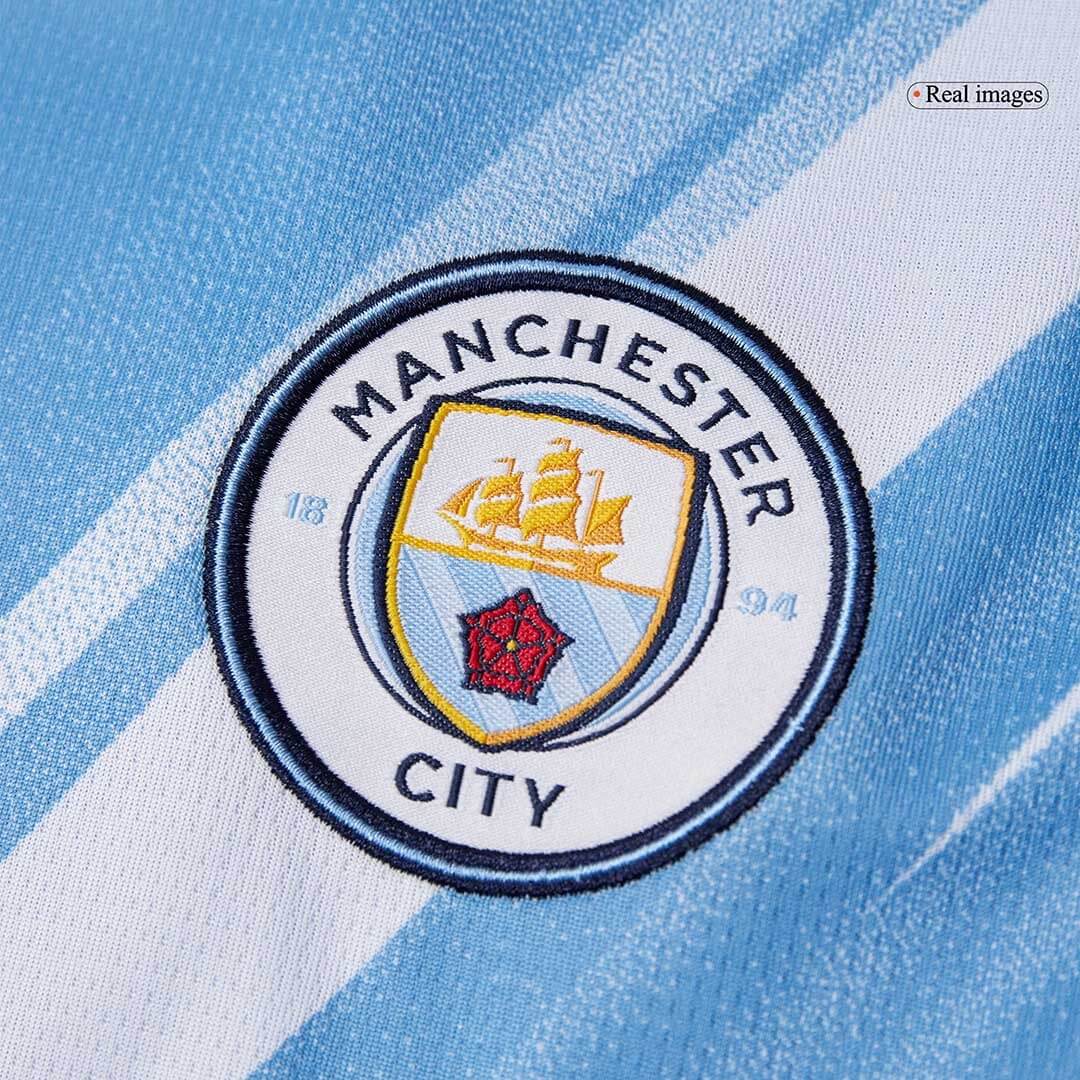 Camiseta de fútbol del Manchester City femenino, local, temporada 2025/26, azul