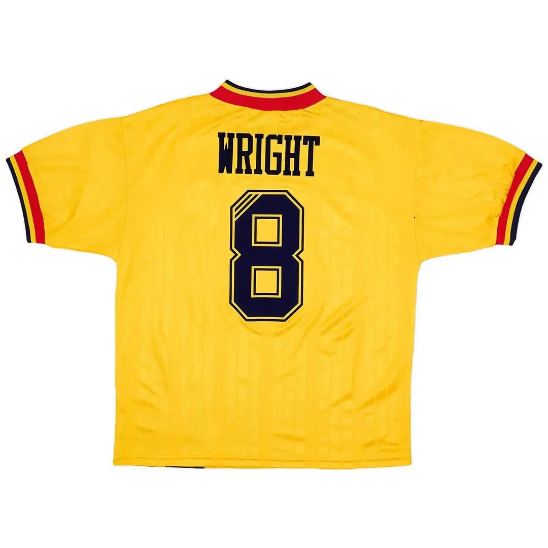 Camiseta de fútbol retro de visitante del Arsenal WRIGHT #8 1993/94
