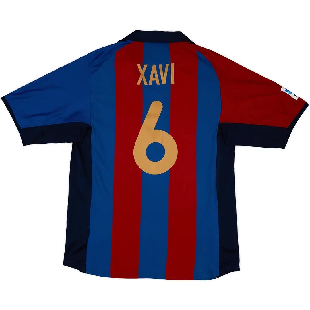 Maillot domicile rétro XAVI n°6 du FC Barcelone 2001/02