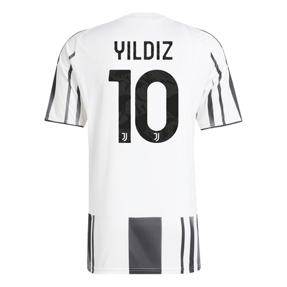 Camiseta de fútbol de la Juventus, local, número 10, temporada 2025/26, blanca y negra.