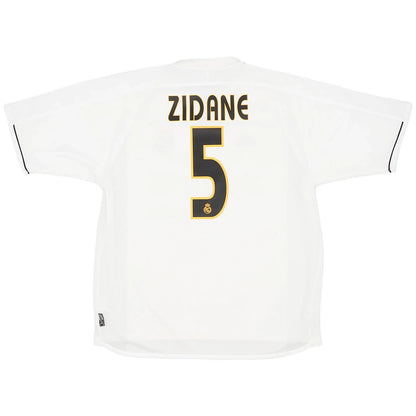 Zidane #5 Real Madrid 2003/04 Home Retro Football Jersey