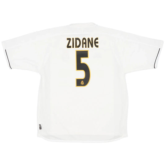 Zidane #5 Real Madrid 2003/04 Home Retro Football Jersey