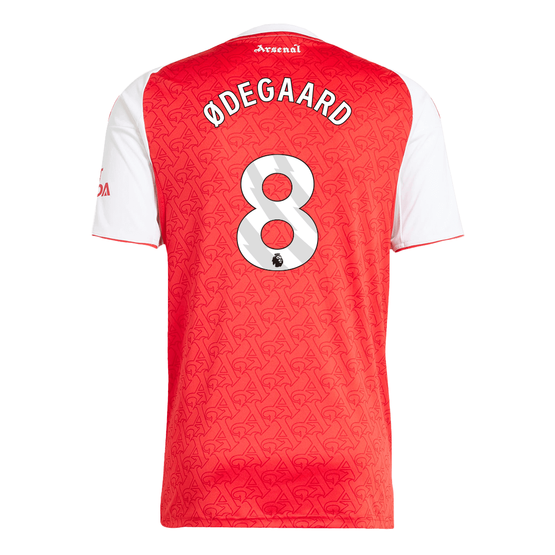 ØDEGAARD #8 Arsenal Home Soccer Jersey 2025/26 Red
