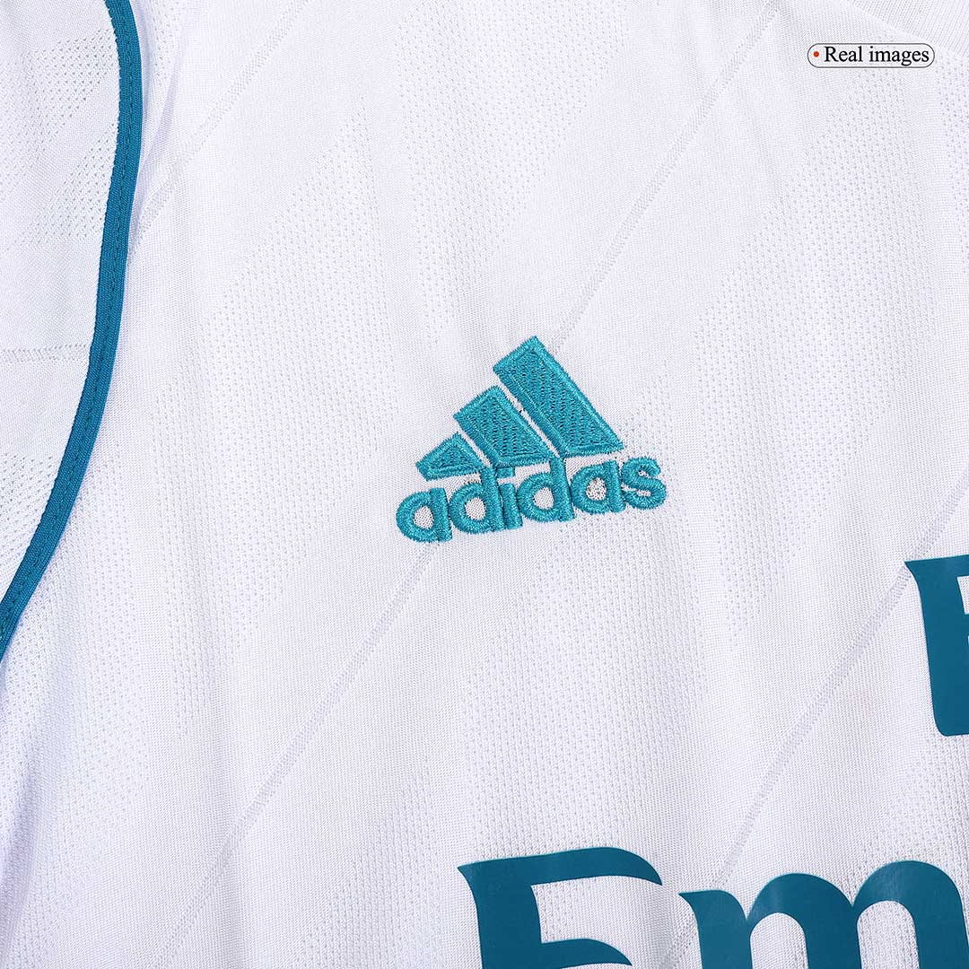 SERGIO RAMOS #4 Retro 2017/18 Real Madrid Home Soccer Jersey