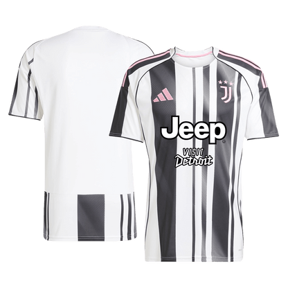 Juventus Home Soccer Jersey Kit (Jersey+Shorts) 2025/26 Black&White