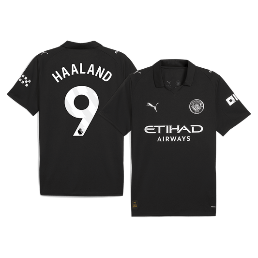 HAALAND #9 Manchester City Away Soccer Jersey 2025/26