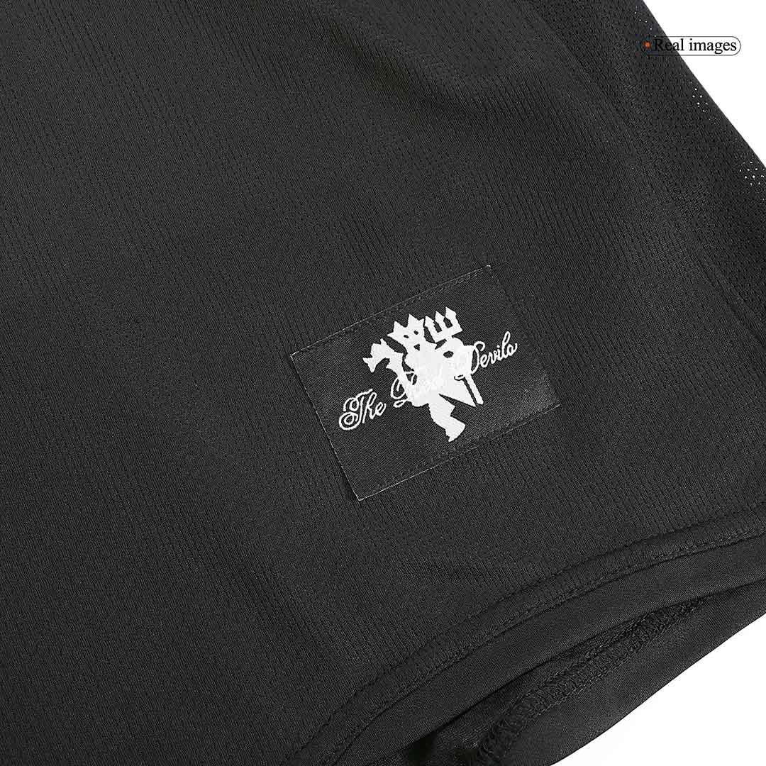 Manchester United 2007/08 Away Long Sleeve Retro Soccer Jersey