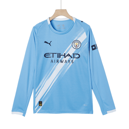 Manchester City Home Long Sleeve Soccer Jersey 2025/26