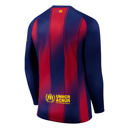 Barcelona Home Long Sleeve Soccer Jersey 2025-2026