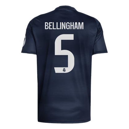 BELLINGHAM #5 Real Madrid Away Soccer Jersey 2025/26