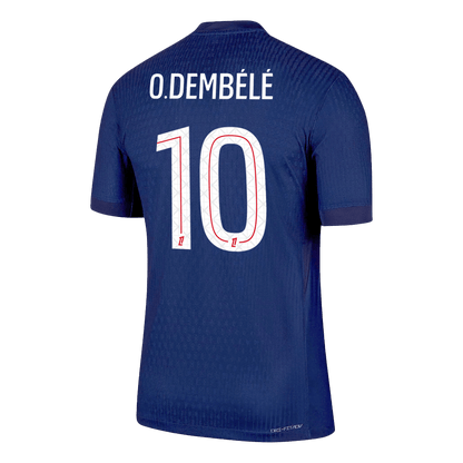 O.DEMBÉLÉ #10 PSG Home Player Version Soccer Jersey 2025/26