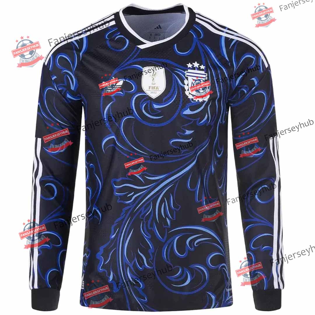 La Albiceleste Long Sleeve Away Football Jersey 2026 World Cup