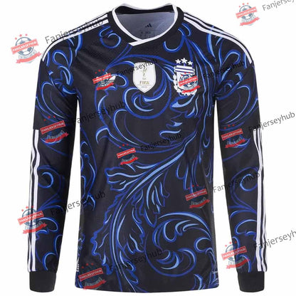 La Albiceleste Long Sleeve Away Football Jersey 2026 World Cup