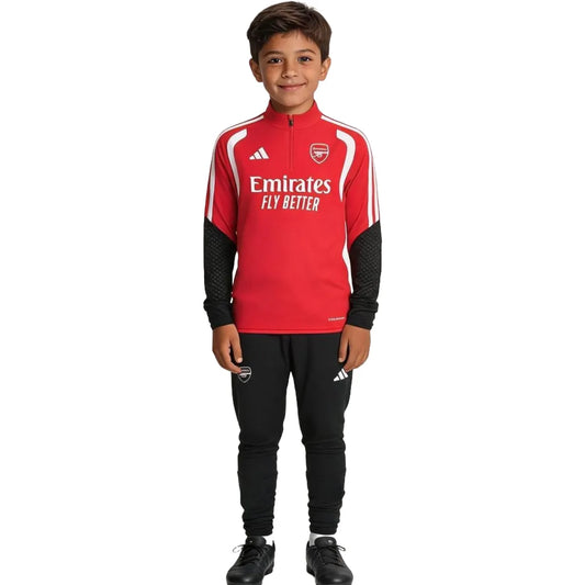 Survêtement enfant Barcelone à fermeture éclair 1/4 noir 2025/26