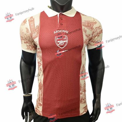 Gunners Vintage Style  Player Version Polo Soccer Jersey 2026/27