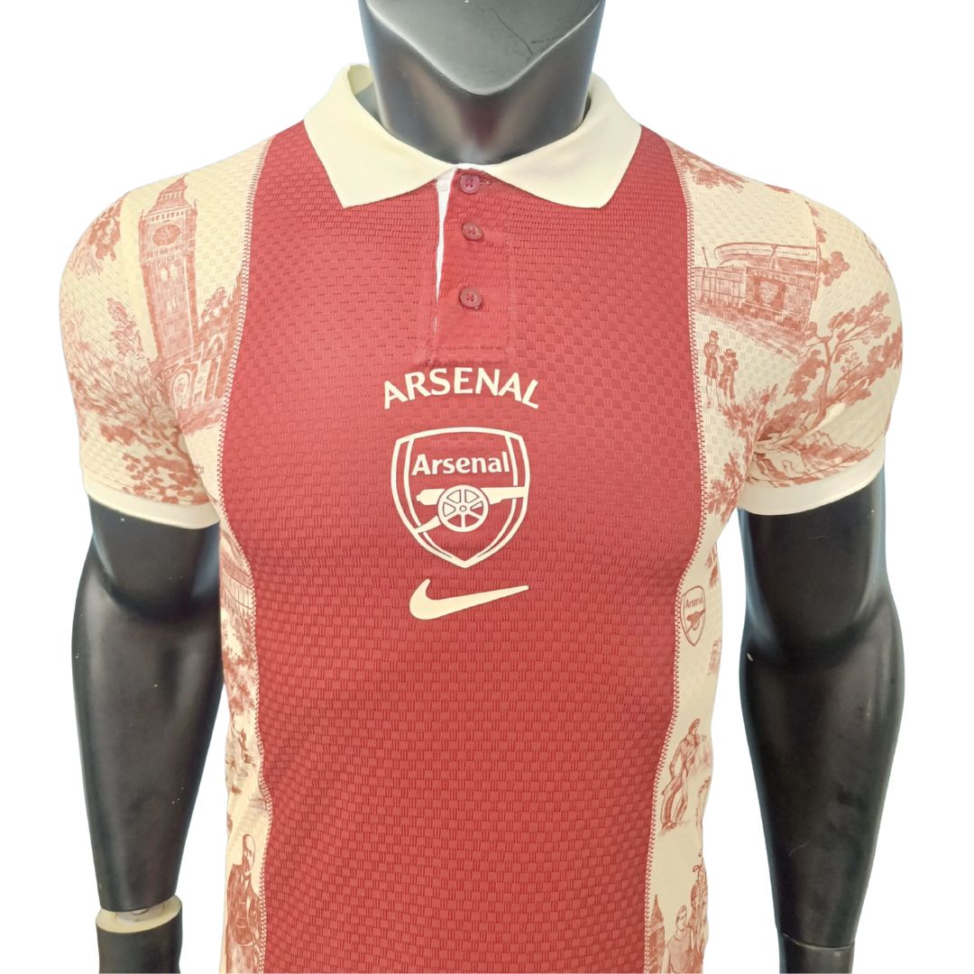Gunners Vintage Style  Player Version Polo Soccer Jersey 2026/27