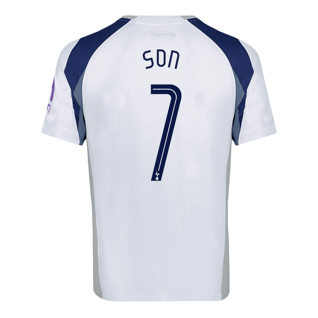 SON #7 Tottenham Hotspur Home Soccer Jersey 2025/26 White - UCL