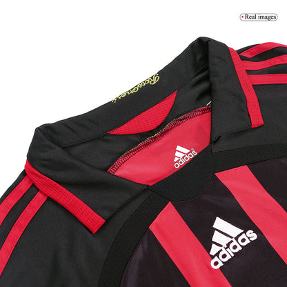 AC Milan 2006/07 Home Retro Long Sleeve Soccer Jersey