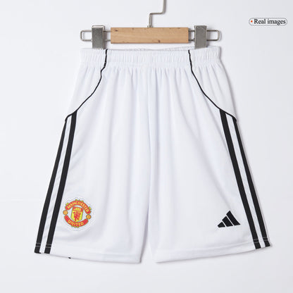 Manchester United Kid's Home Jersey 2025/26 Kit - Jersey+Shorts