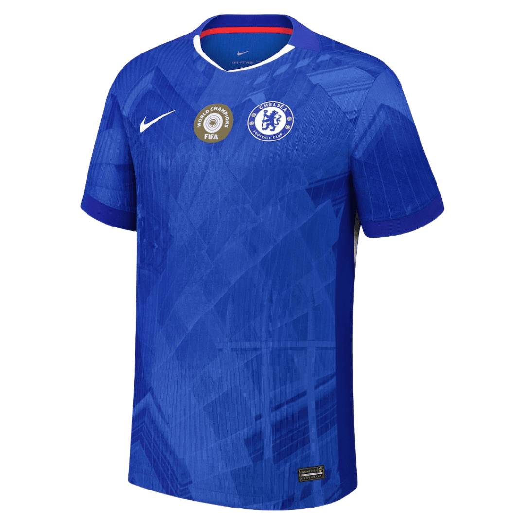WORLD CHAMPIONS #25 Chelsea Home Player Version Soccer Jersey 2025/26