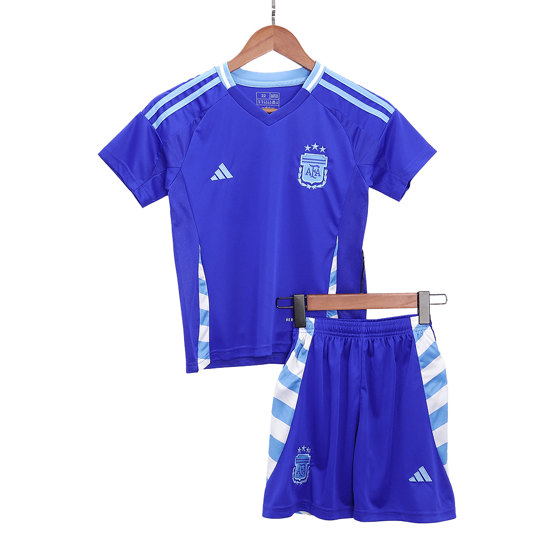 Argentina Kid's Away Football Jersey Kit (Jersey+Shorts+Socks) 2024