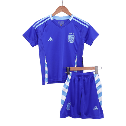 Argentina Kid's Away Football Jersey Kit (Jersey+Shorts+Socks) 2024