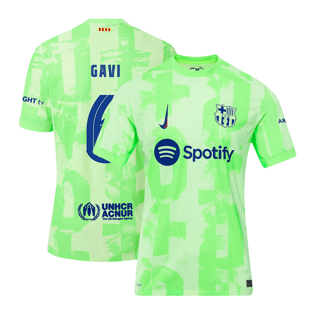 GAVI #6 Barcelona Third Away Player Version Soccer Jersey 2024/25 - UCL