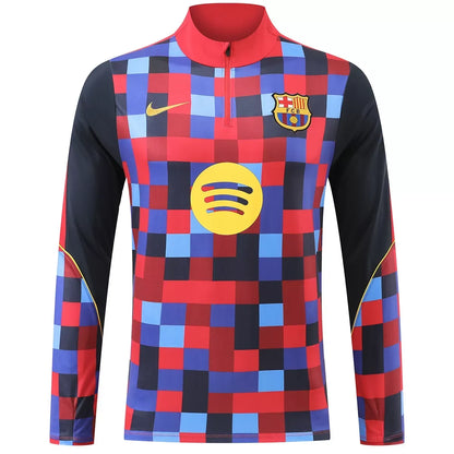 Chándal infantil Barcelona con cremallera de 1/4, temporada 2025/26, negro
