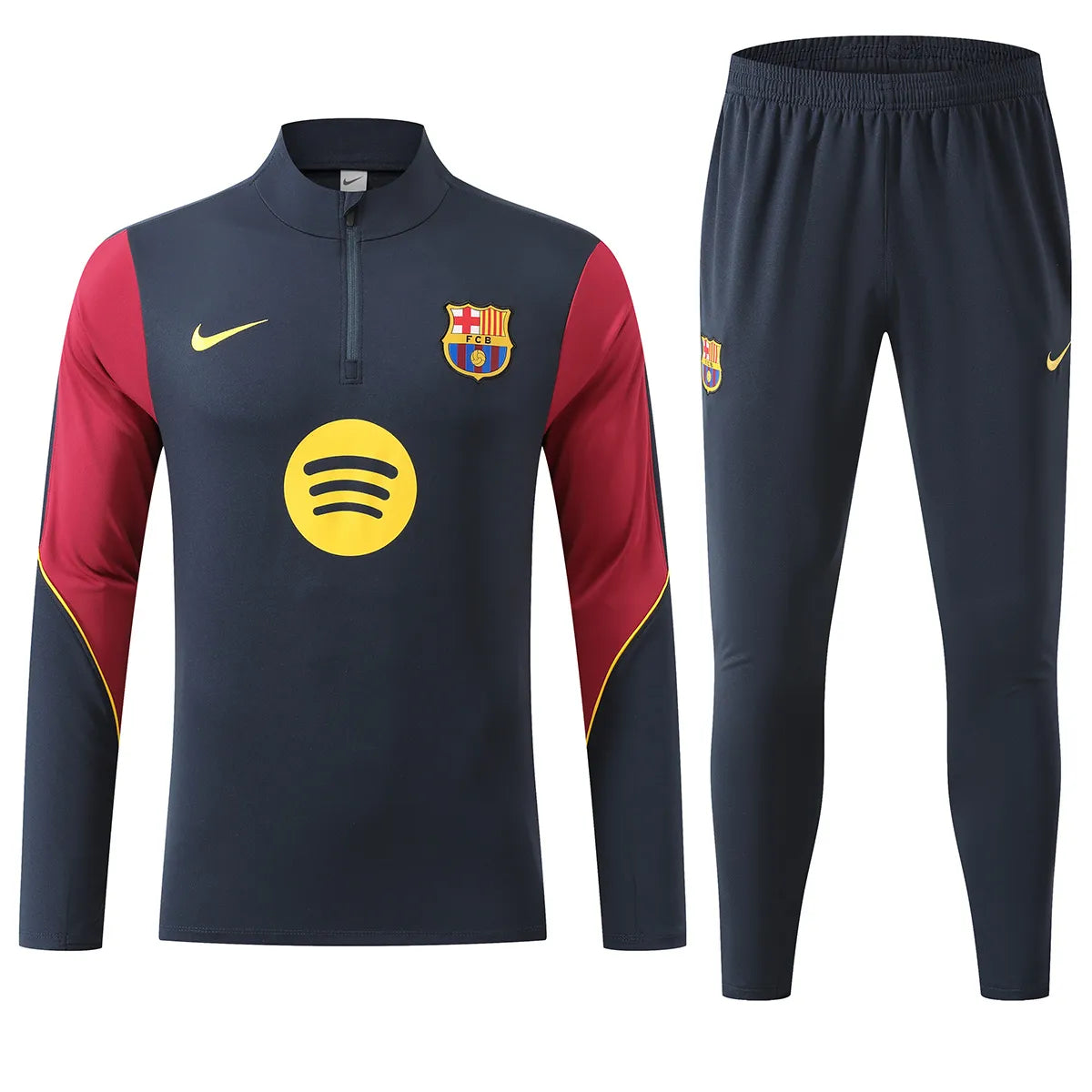 Survêtement Barcelone 1/4 Zip 2025/26 Noir