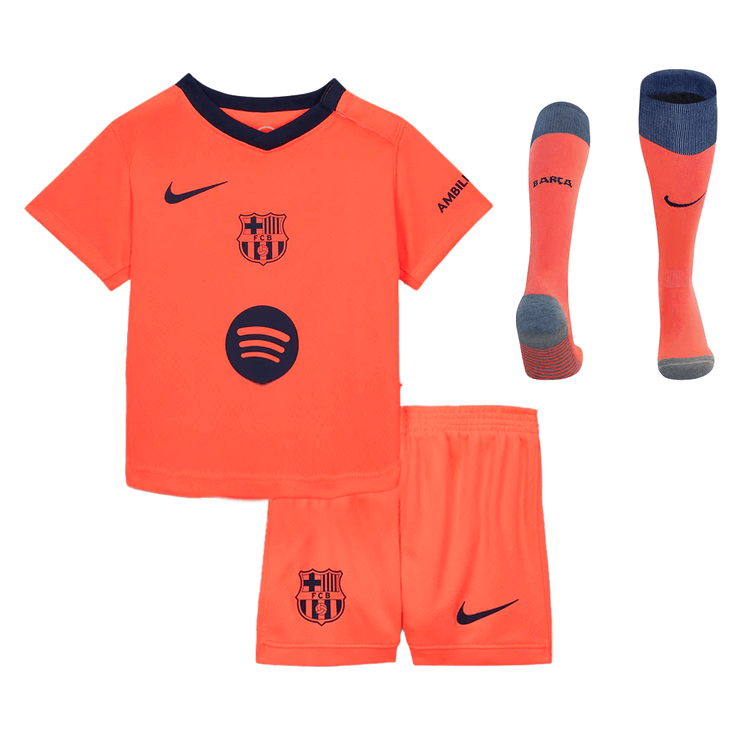 Barcelona Kid's Third Away Full Kit - Jersey+Shorts+Socks 2025/26
