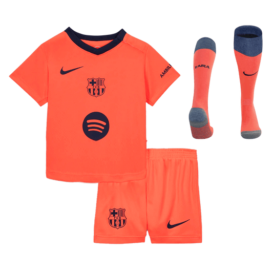 Barcelona Kid's Third Away Full Kit - Jersey+Shorts+Socks 2025/26