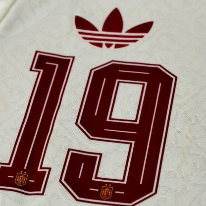 LAMINE YAMAL #19 Maillot Extérieur Espagne Version Joueur Vainqueur Coupe du Monde 2026