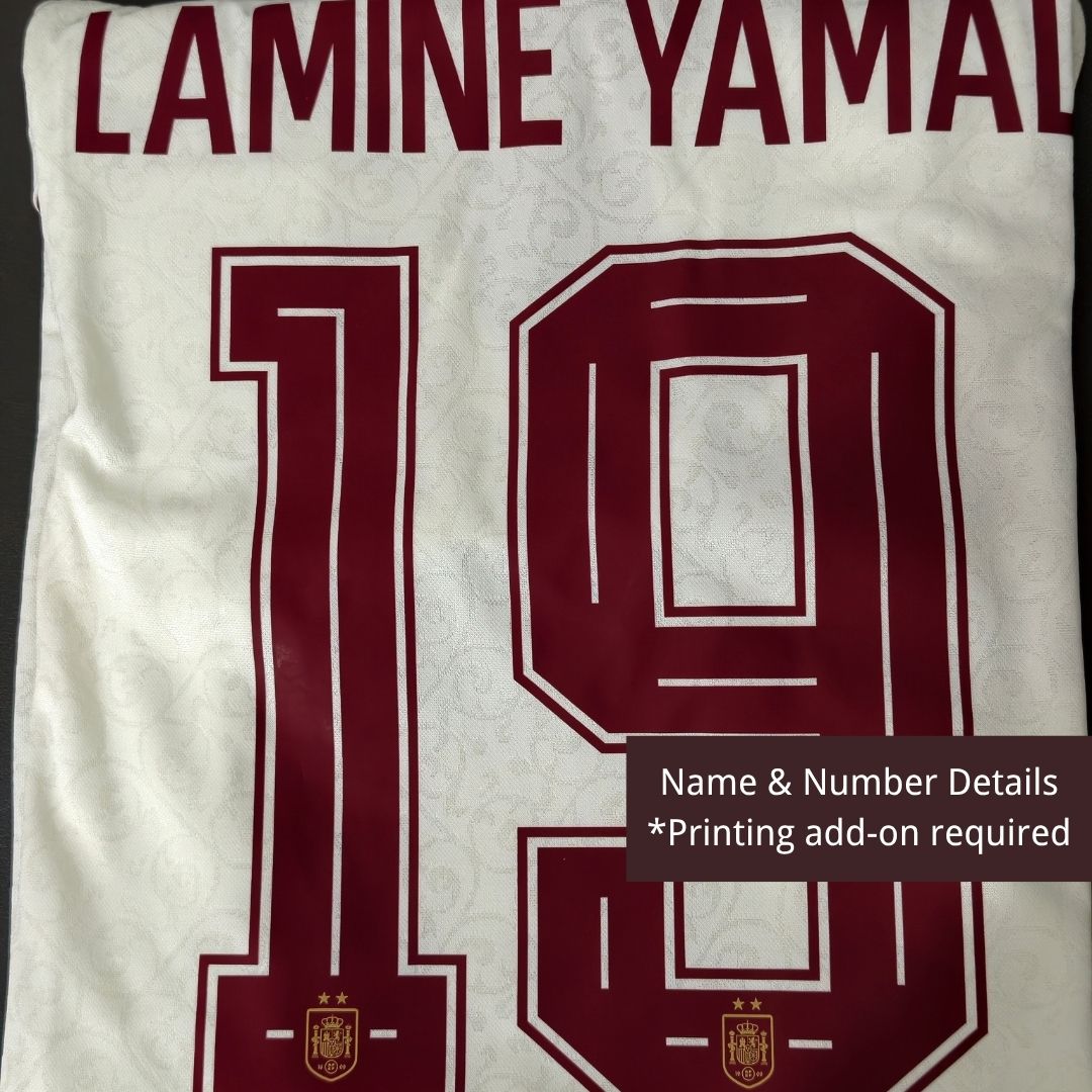 Camiseta de la selección española (La Roja) de visitante ganadora de la Copa del Mundo 2026
