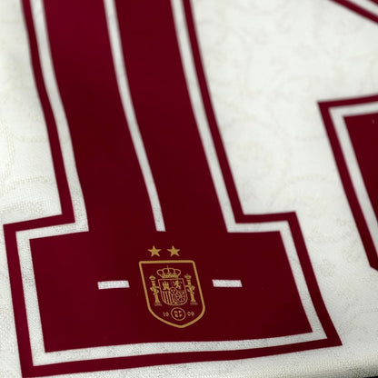 LAMINE YAMAL #19 Maillot Extérieur Espagne Version Joueur Vainqueur Coupe du Monde 2026